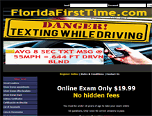 Tablet Screenshot of floridafirsttime.com